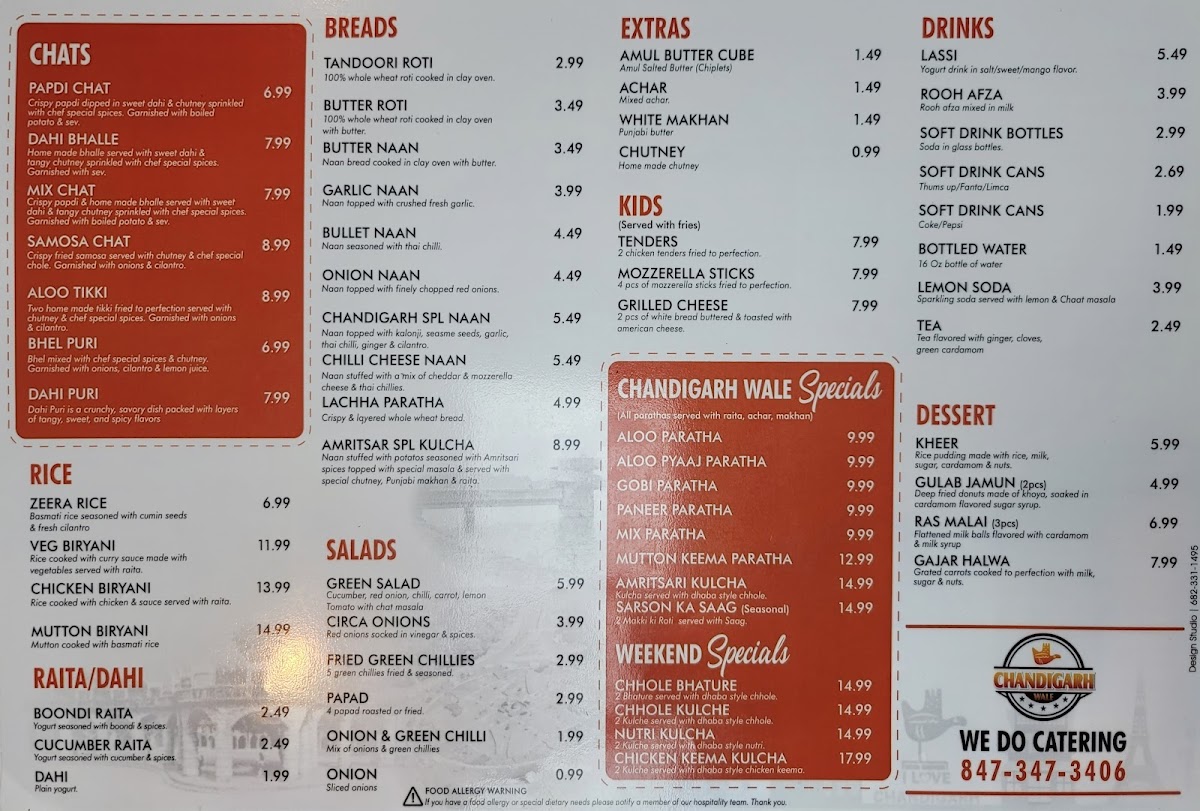 Menu Chandigarh Wale-9